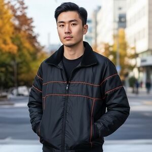 Vintage 80's Sears Men's Nylon Oxford Jacket Unisex